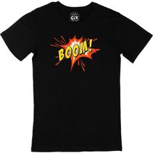 Cix Boom Yazılı Siyah Erkek T-shirt