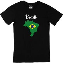 Cix Breziya Haritalı ve Bayraklı Siyah Erkek T-shirt