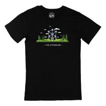 Cix Brüksel Atomium Siyah Erkek T-shirt
