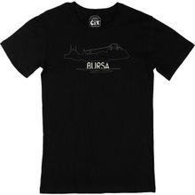 Cix Bursa Çizimli Siyah Erkek T-shirt
