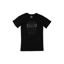 Cix Camping Forever Siyah Erkek T-shirt