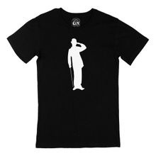 Cix Charlie Chaplin Gölge Siyah Erkek T-shirt