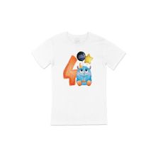 Cix Çocuğumun 4. Yaşına Özel Beyaz T-shirt