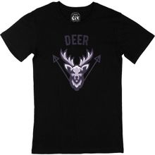 Cix Deer Geyik Kısa Kollu Siyah T-shirt