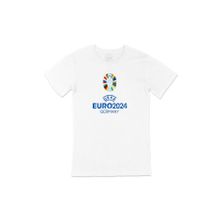 Cix Euro 2024 Almanya Kupalı Baskılı Yuvarlak Yaka Beyaz T-shirt