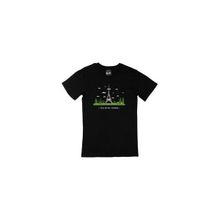 Cix Eyfel Kulesi Baskılı Yuvarlak Yaka Siyah T-shirt