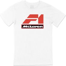 Cix F1 Mc Laren Baskılı Yuvarlak Yaka Beyaz T-shirt