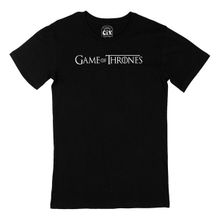 Cix Game Of Thrones Logolu Baskılı Yuvarlak Yaka Siyah T-shirt