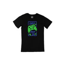 Cix Gamer Mode On Baskılı Yuvarlak Yaka Siyah T-shirt