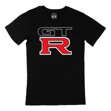 Cix GTR Baskılı Yuvarlak Yaka Siyah T-shirt
