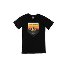 Cix Highway Caravan Baskılı Siyah Erkek T-shirt