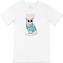 Cix I Am Just Too Cool Dog Baskılı Beyaz Unisex T-shirt
