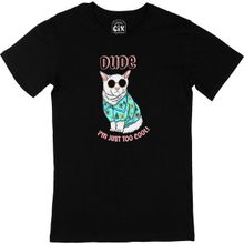 Cix I Am Just Too Cool Dog Baskılı Siyah Erkek T-shirt