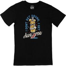 Cix I Am Not Drunk Baskılı Siyah Erkek T-shirt