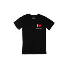 Cix I Love Amsterdam Baskılı Siyah Erkek T-shirt