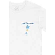 Cix I Love Arjantin Baskılı Beyaz Unisex T-shirt