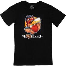 Cix I Love Beer Baskılı Siyah Erkek T-shirt