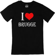Cix I Love Brugge Baskılı Siyah Erkek T-shirt