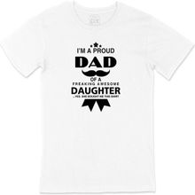 Cix I Love Dad Babalar Günü Baskılı Beyaz Unisex T-shirt