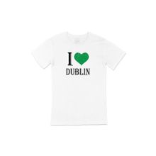 Cix I Love Dublin Baskılı Beyaz Unisex T-shirt