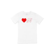 Cix I Love F1 Baskılı Beyaz Unisex T-shirt