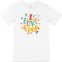 Cix I Love K Pop Baskılı Beyaz Unisex T-shirt