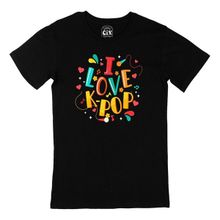 Cix I Love K Pop Siyah T-shirt