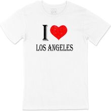Cix I Love Los Angeles Baskılı Beyaz Unisex T-shirt