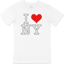 Cix I Love NY Baskılı Beyaz Unisex T-shirt