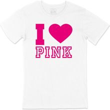 Cix I Love Pink Baskılı Beyaz Unisex T-shirt
