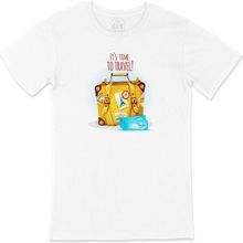 Cix It Is Time To Travel Baskılı Beyaz Unisex T-shirt