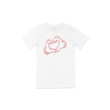 Cix Kalp Beyaz Erkek T-shirt