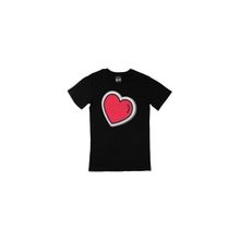 Cix Kalp Çizimli Siyah T-shirt