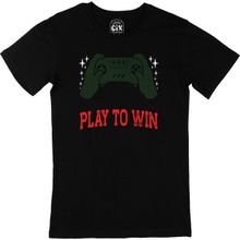 Cix Kırmızı Play To Win Siyah Erkek T-shirt