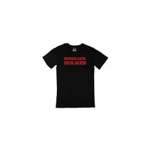Cix Kırmızı Sherlock Holmes Siyah Erkek T-shirt