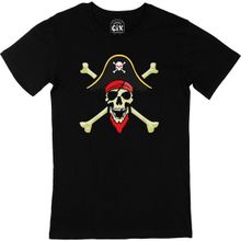 Cix Korsan Baskılı Siyah Erkek T-shirt