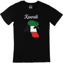 Cix Kuveyt Haritalı ve Bayraklı Siyah Erkek T-shirt