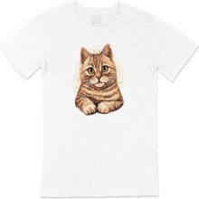 Cix Masum Kedi Beyaz T-shirt