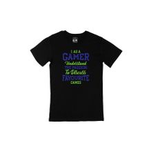 Cix Mavi As a Gamer Siyah T-shirt