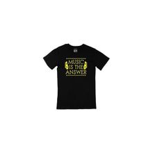 Cix Music Is The Answer Baskılı Siyah Unisex T-shirt