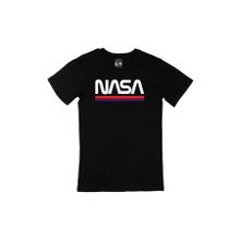 Cix NASA Yazılı Baskılı Siyah Unisex T-shirt