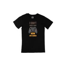 Cix Now I Am A Gamer Baskılı Yuvarlak Yaka Siyah T-shirt