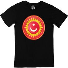 Cix Osmanlı Yıldızı Baskılı Siyah Unisex T-shirt
