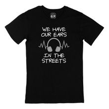 Cix Our Ears In The Streets Baskılı Siyah Unisex T-shirt