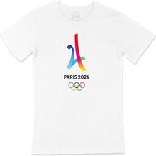 Cix Paris 2024 Olimpiyatları Baskılı Siyah Unisex T-shirt