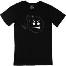 Cix Patlamaya Hazır Bomba Baskılı Siyah Unisex T-shirt