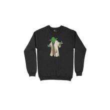 Cix Pelerinli Yoda Star Wars Siyah Erkek Sweatshirt
