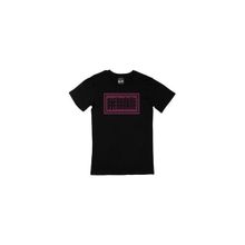 Cix Pembe Pychedelic Baskılı Siyah Erkek T-shirt