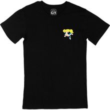 Cix Powerpuff Girls Bubbles Cep Logo Tasarımlı Siyah Erkek T-shirt