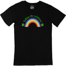 Cix Rainbow Gökkuşağı Siyah Erkek T-shirt